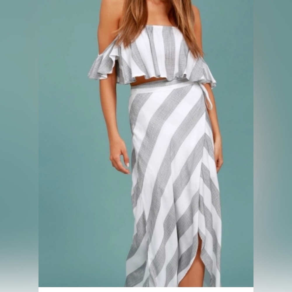 Lulu’s Sea of Cortez top & wrap skirt